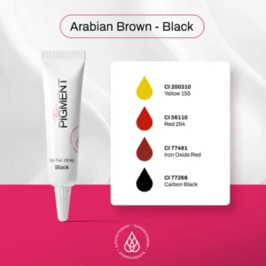 ArabianBrown-Black Microblading Pigment - Arabian Brown - 10ml